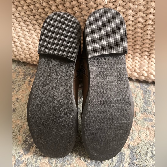 NWOT Berah JubFab Combat Boots lace/zip up in brown 8.5 - Picture 2 of 6